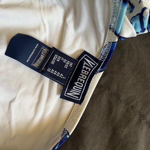 Vilebrequin Swimsuit Blue White Cherry Blossom Bikini Size Large - Picture 8 of 8